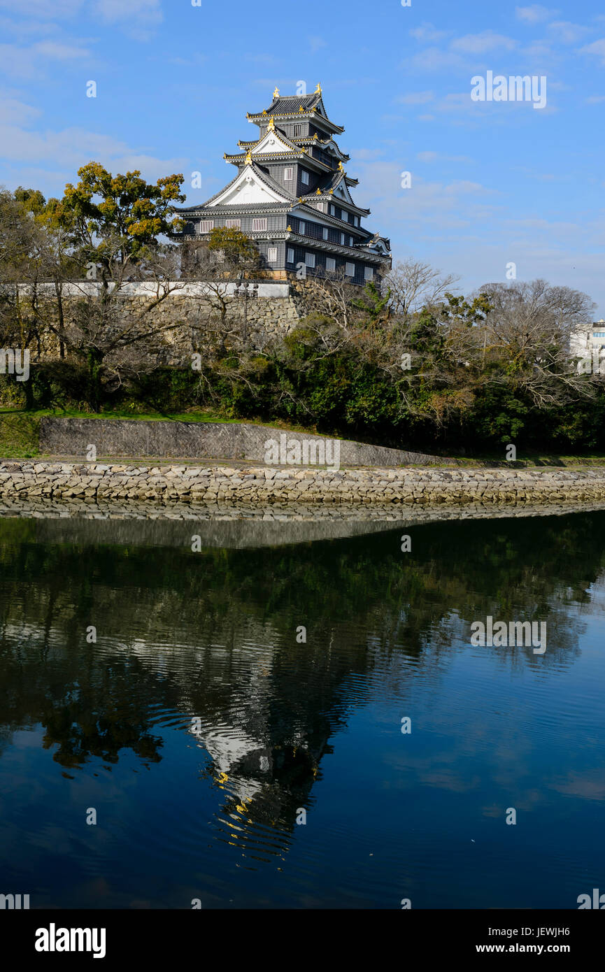 Castello di Okayama Foto Stock