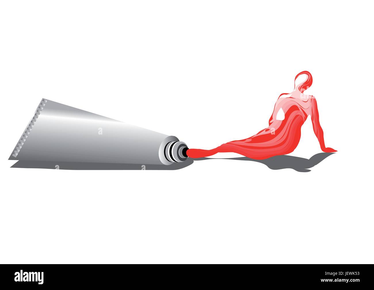 Molla di medicinali in rosso Illustrazione Vettoriale