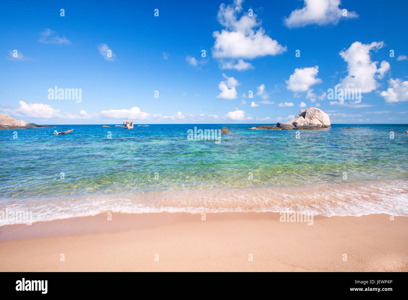 Spiaggia e mare tropicale, Koh Tao, Thailandia Foto Stock