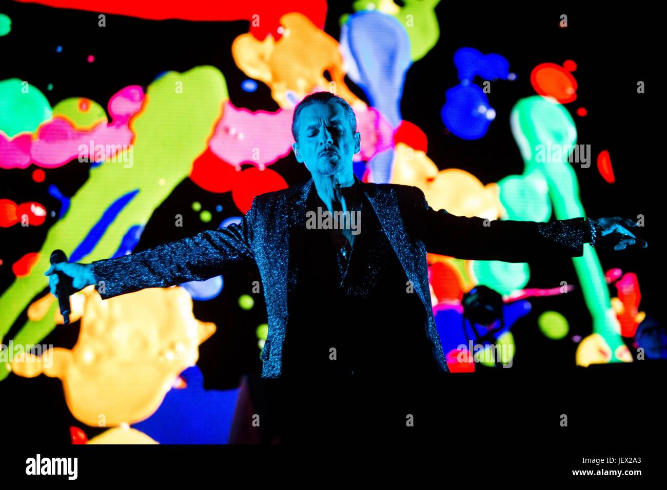 Milano, Italia 27 giugno Depeche Mode live presso lo Stadio San Siro di Milano © Roberto Finizio / Alamy Live News Foto Stock