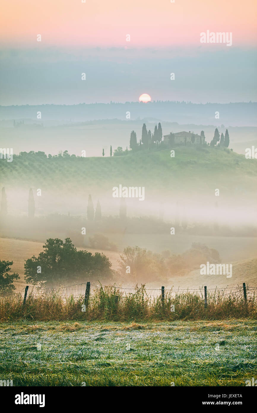 Paesaggio in Toscana Foto Stock