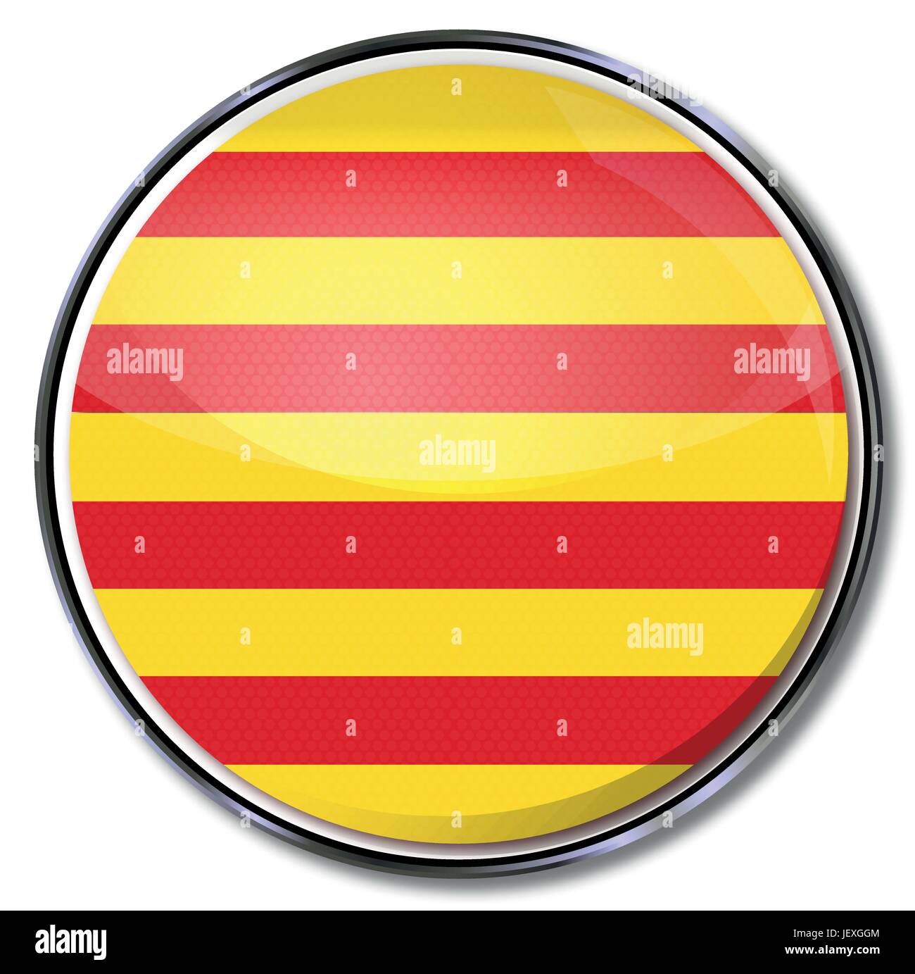 Il pulsante della Catalogna Illustrazione Vettoriale
