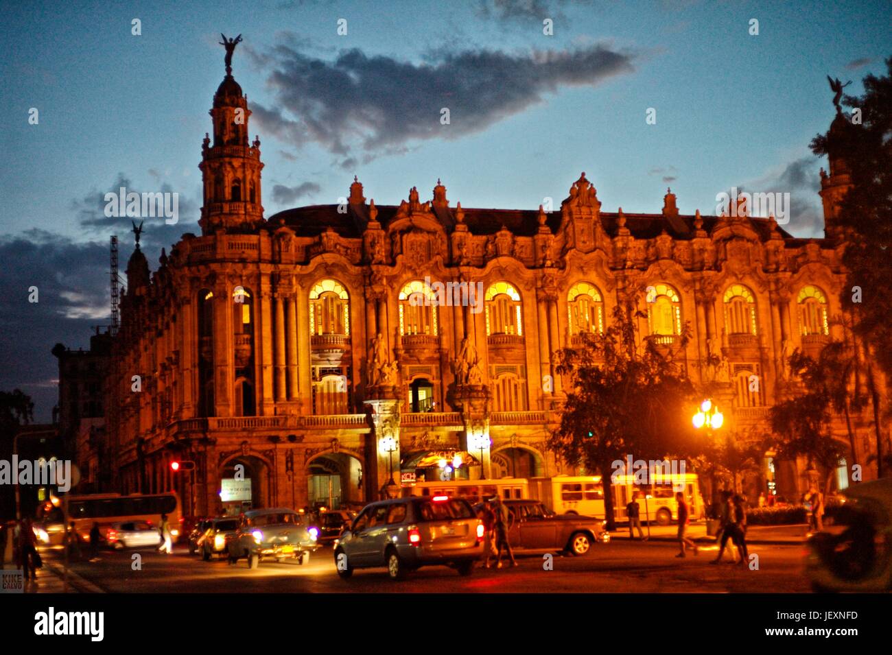 Il Grande Teatro di l'Avana. Foto Stock