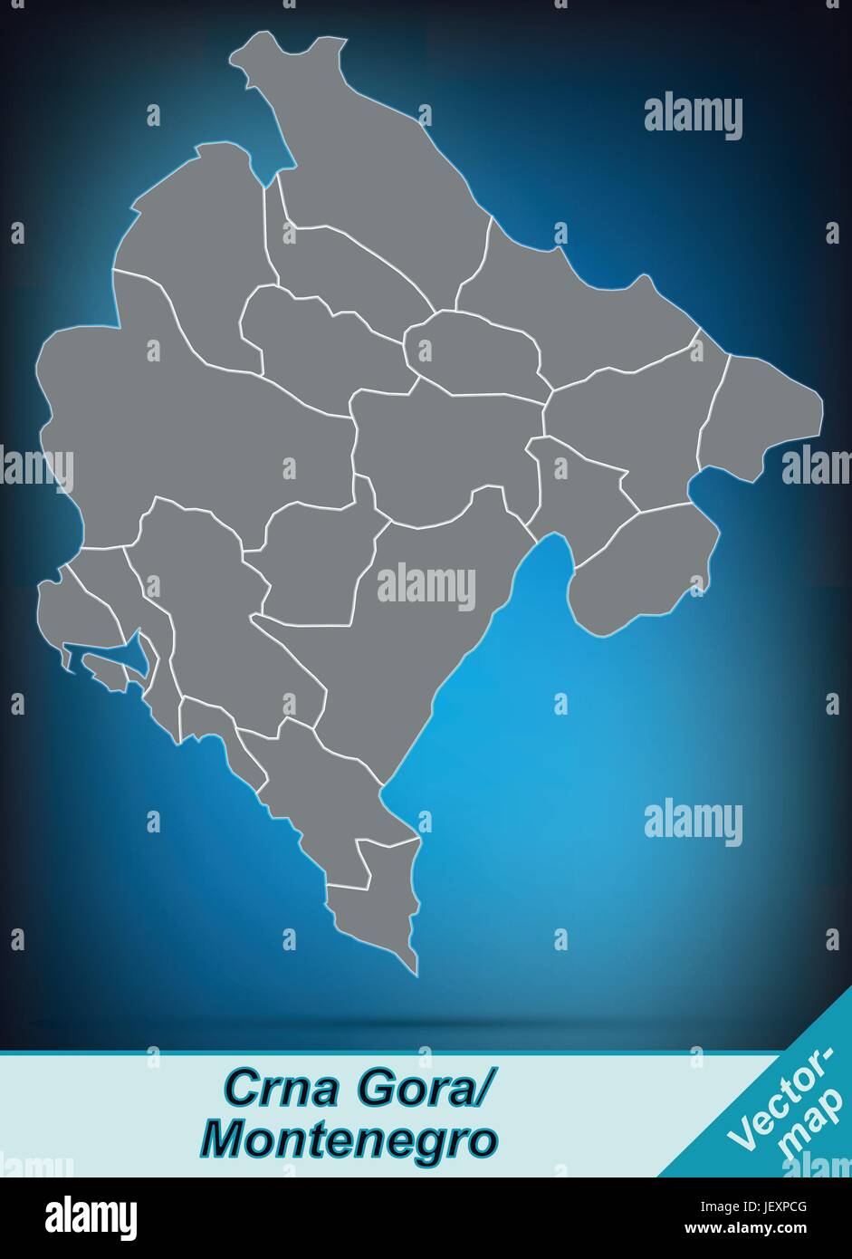 Mappa del montenegro immagini e fotografie stock ad alta risoluzione ...