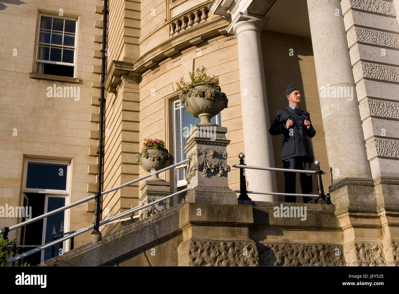 Ruolo del sir Hugh Dowding testa del Fighter Command Battle of Britain 1940 al di fuori del suo ufficio a Bentley Priory da avidi di Ops3945 durante l'open day Foto Stock