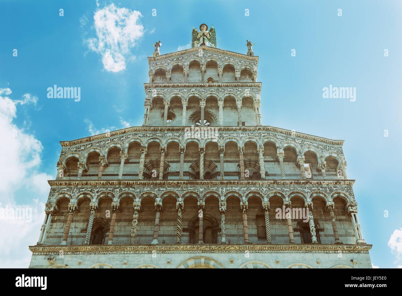 Cattolici del luogo di culto di Lucca Foto Stock