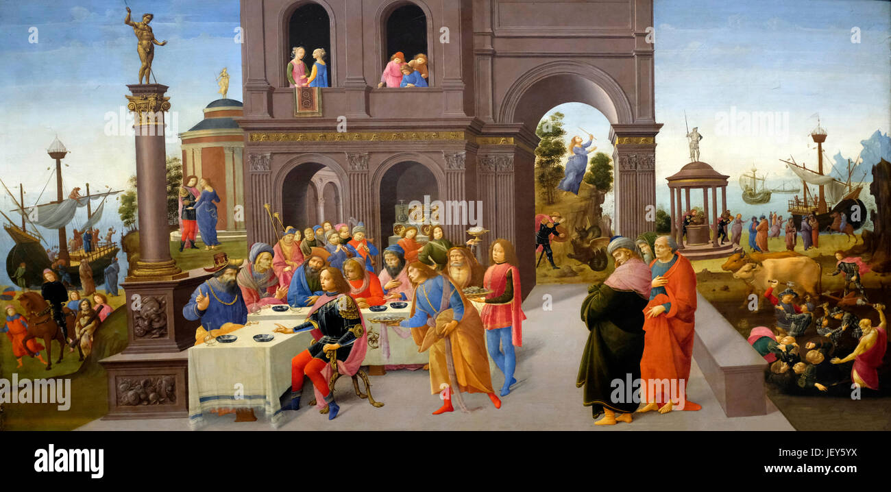 Gli Argonauti nella Colchide - Bartolomeo di Giovanni - circa, 1487 Foto Stock