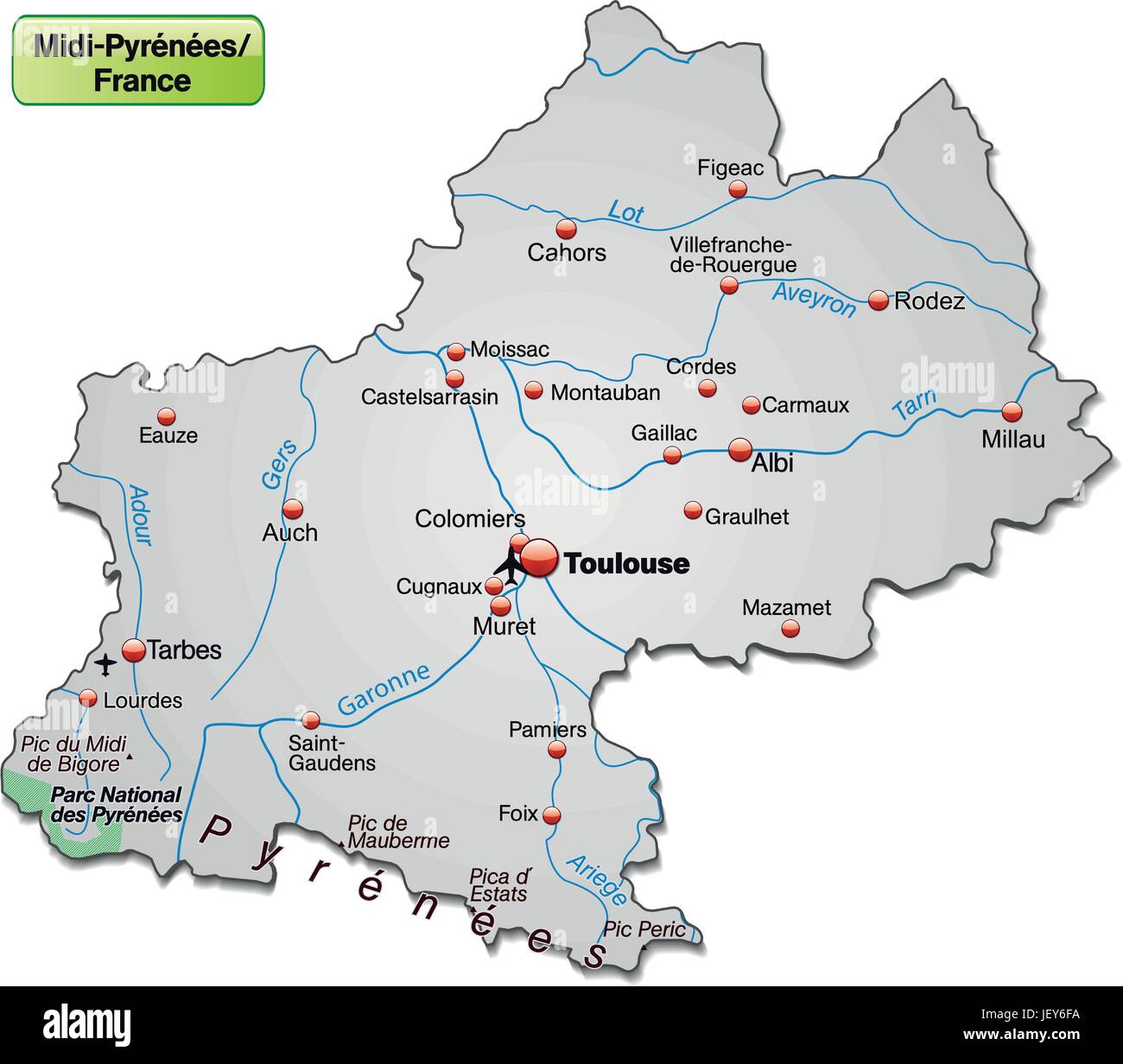 Adesivo Per Targa Auto Midi-Pirenei 32, 6,3 X 2,9 Cm, Vinile Resistente, Prodotto In Francia