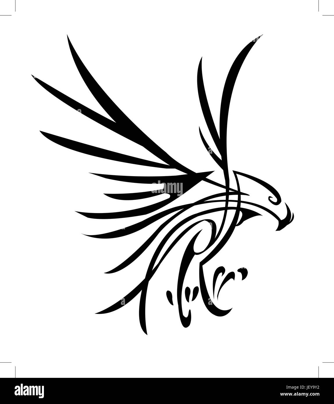 Arte, isolato, american, grafica di animali, uccelli, nero, swarthy, jetblack, profondo Illustrazione Vettoriale