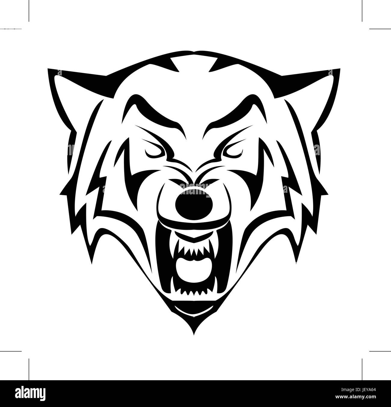 Faccia il nero Illustrazione Vettoriale