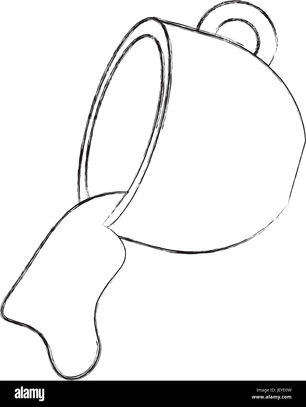 Tazza da caffè icona isolato Illustrazione Vettoriale