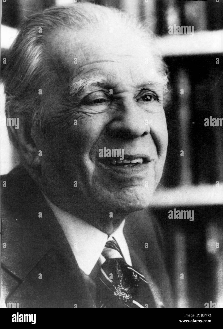 Jorge Luis Borges, buenos aires,1980 Foto Stock