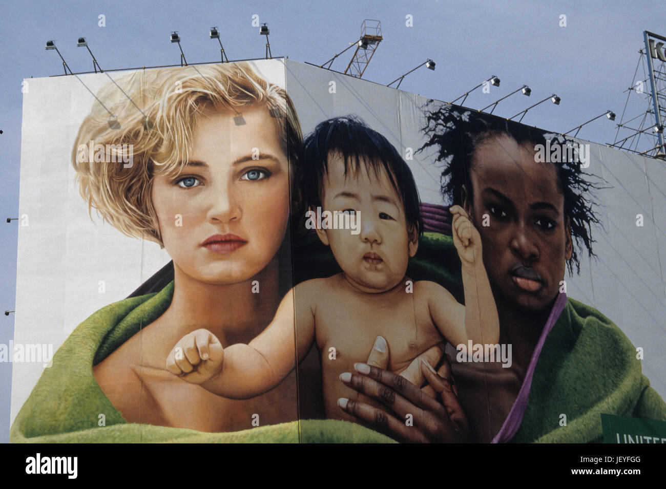 La Benetton adv da Oliviero Toscani Foto stock - Alamy