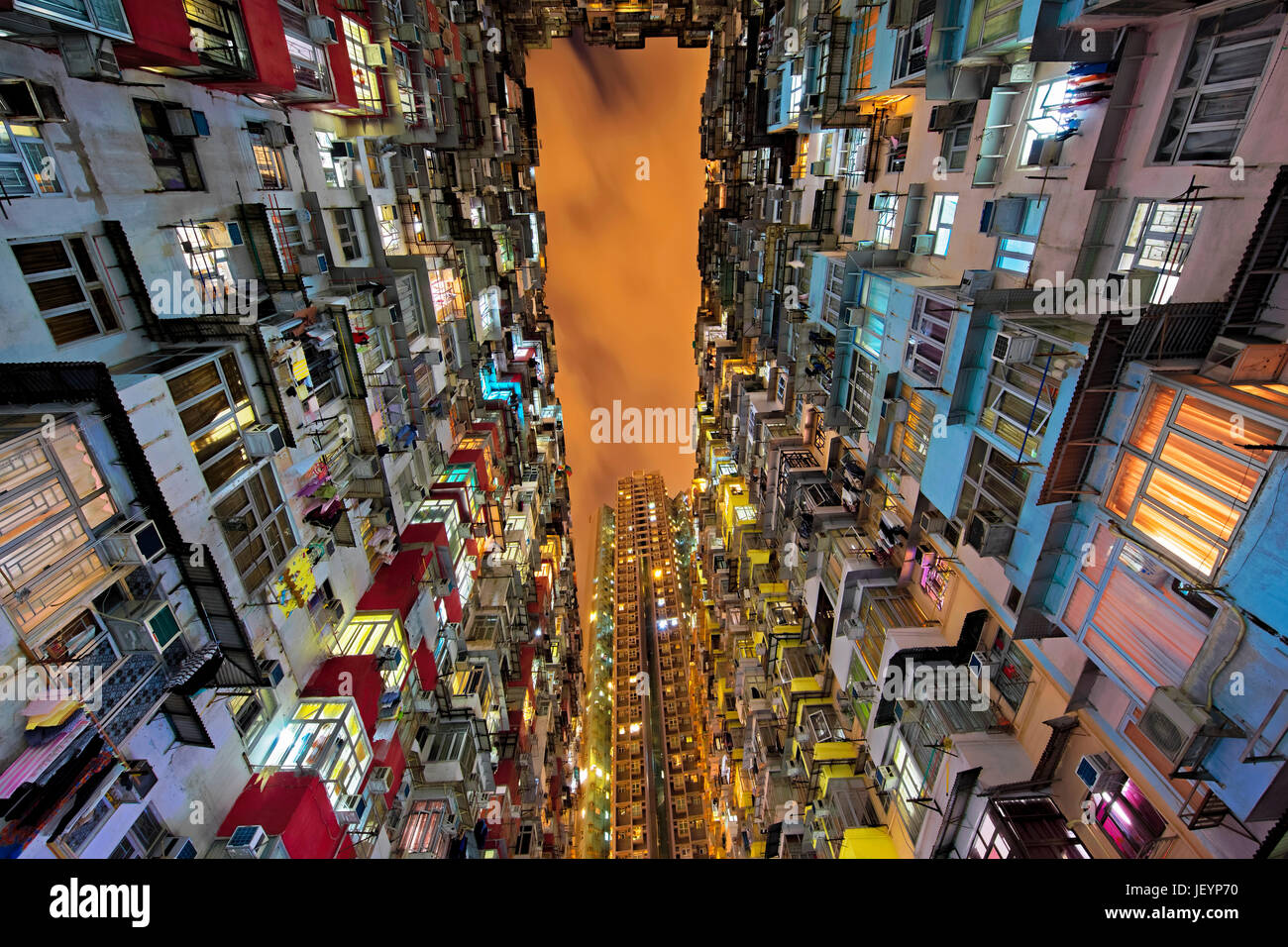 Quarry Bay elevato aumento alloggiamento sull isola di Hong Kong in Hong Kong Cina Foto Stock