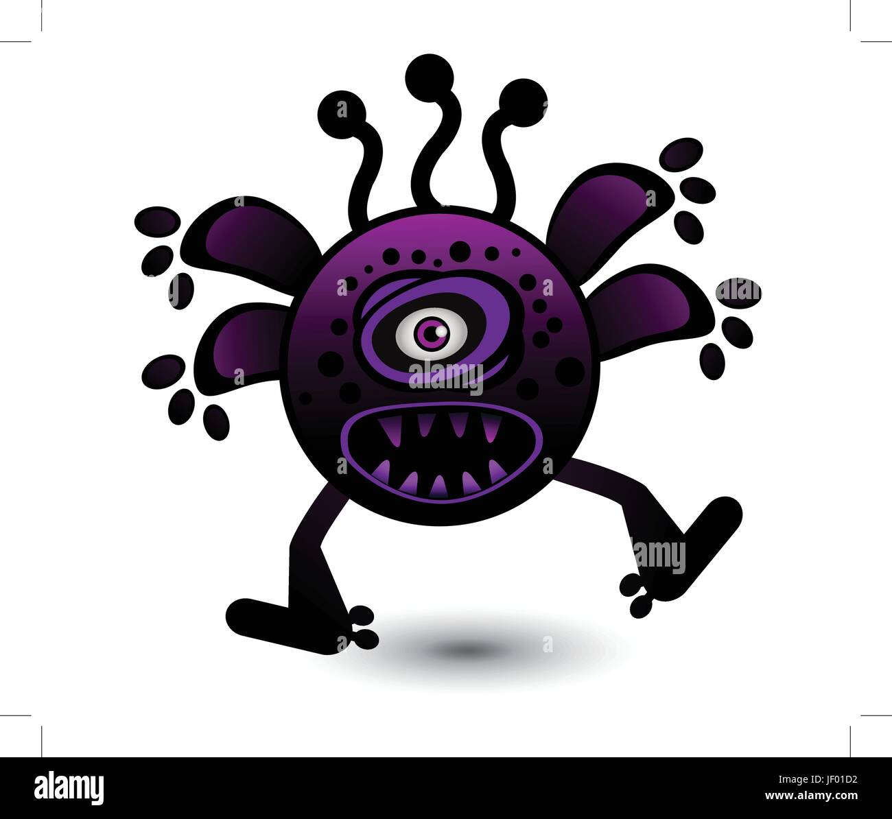 Pericolo, macro close-up, macro di ammissione, vista ravvicinata, medicalmente, medico, Illustrazione Vettoriale