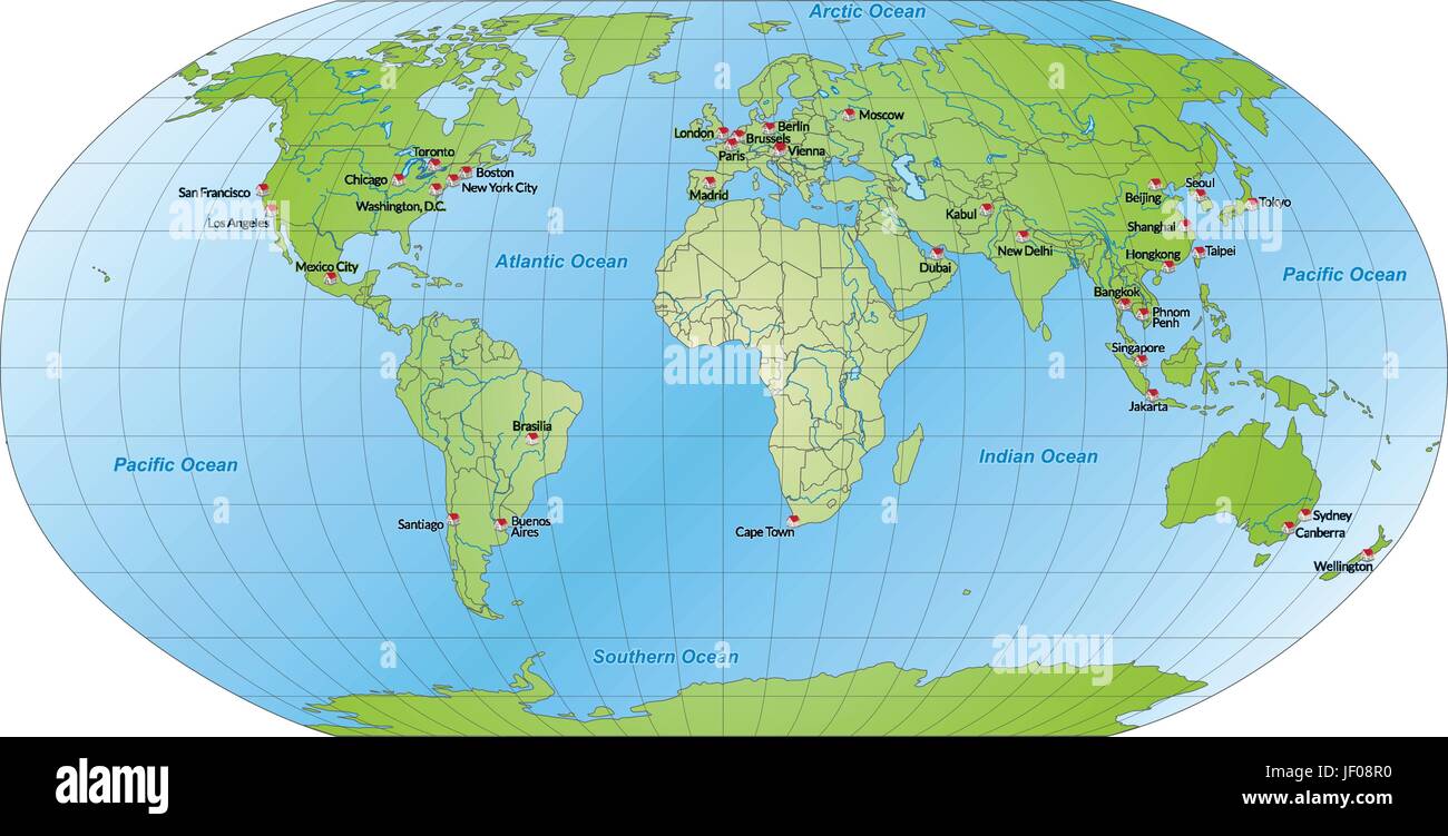 Scheda, Atlas, mappa del mondo, mappa, card, contorno, Globe, il pianeta terra, mondo, Illustrazione Vettoriale