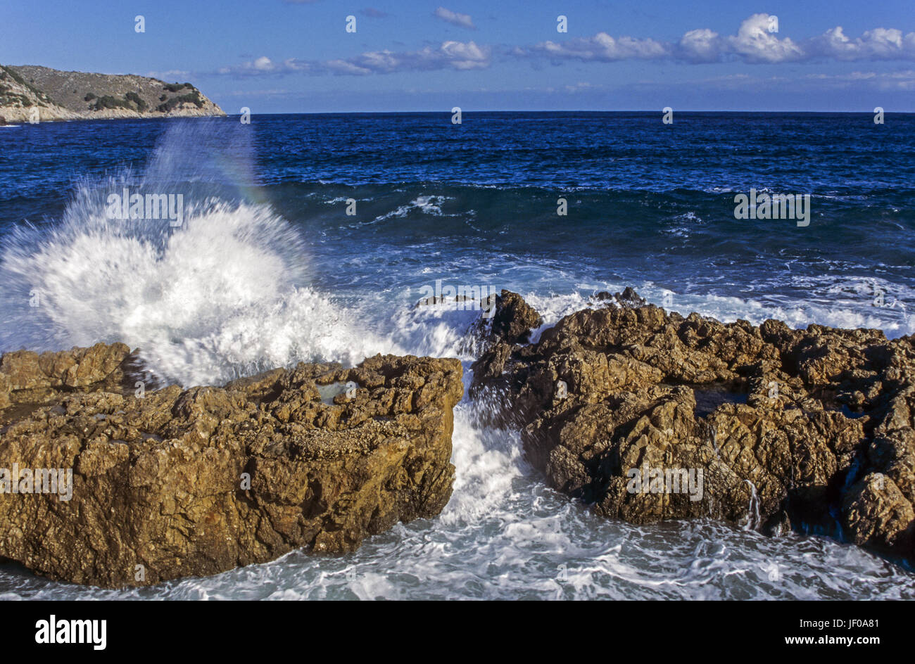 Navigare in mare a CAP DE FREU - isola di Maiorca Foto Stock