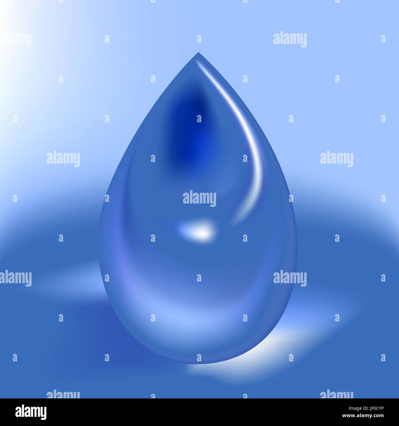 Drop, strappo, acqua, goccia a goccia, gocce, trafilando, sopping, cola, lacrima, blu Illustrazione Vettoriale