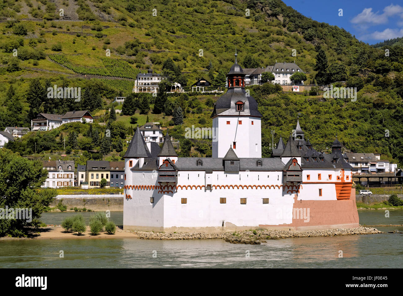 Il castello Pfalzgrafenstein Foto Stock