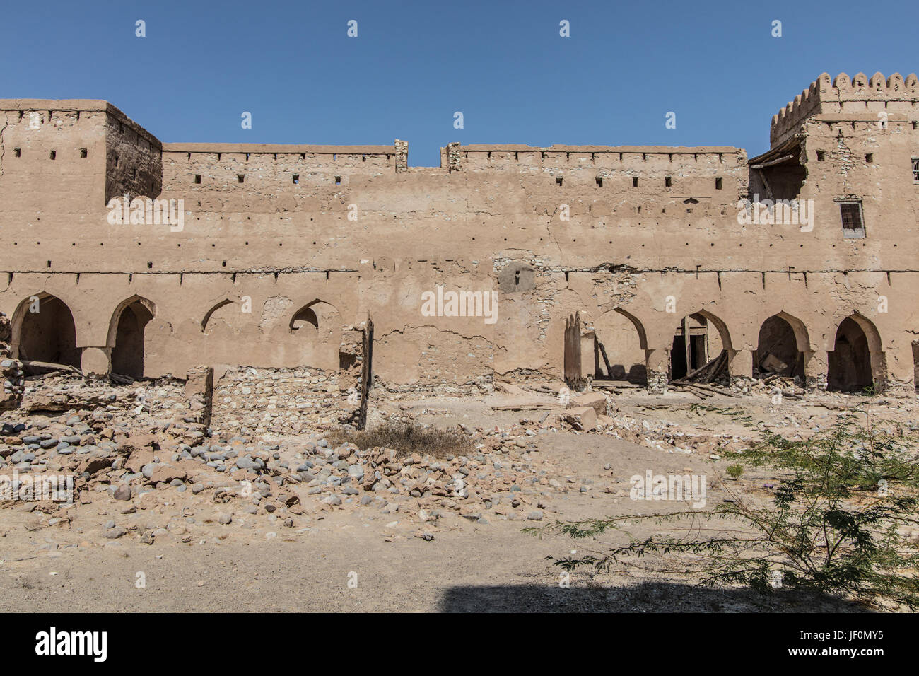 Fort sulla costa di Oman Foto Stock