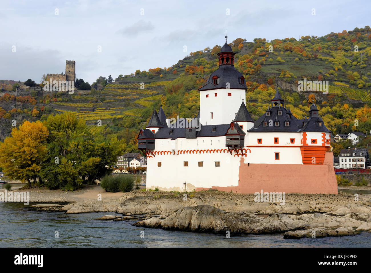 Il castello Pfalzgrafenstein Foto Stock