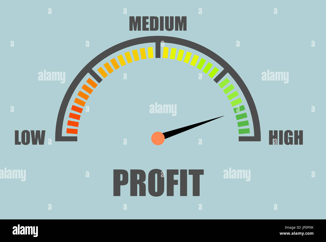 Minimalista misuratore di profitto Foto Stock