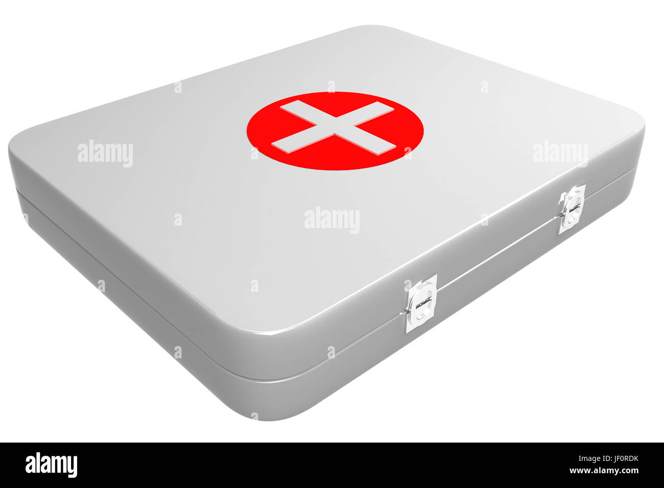 3d illustrazione del kit di primo soccorso. Isolato su sfondo bianco Foto Stock