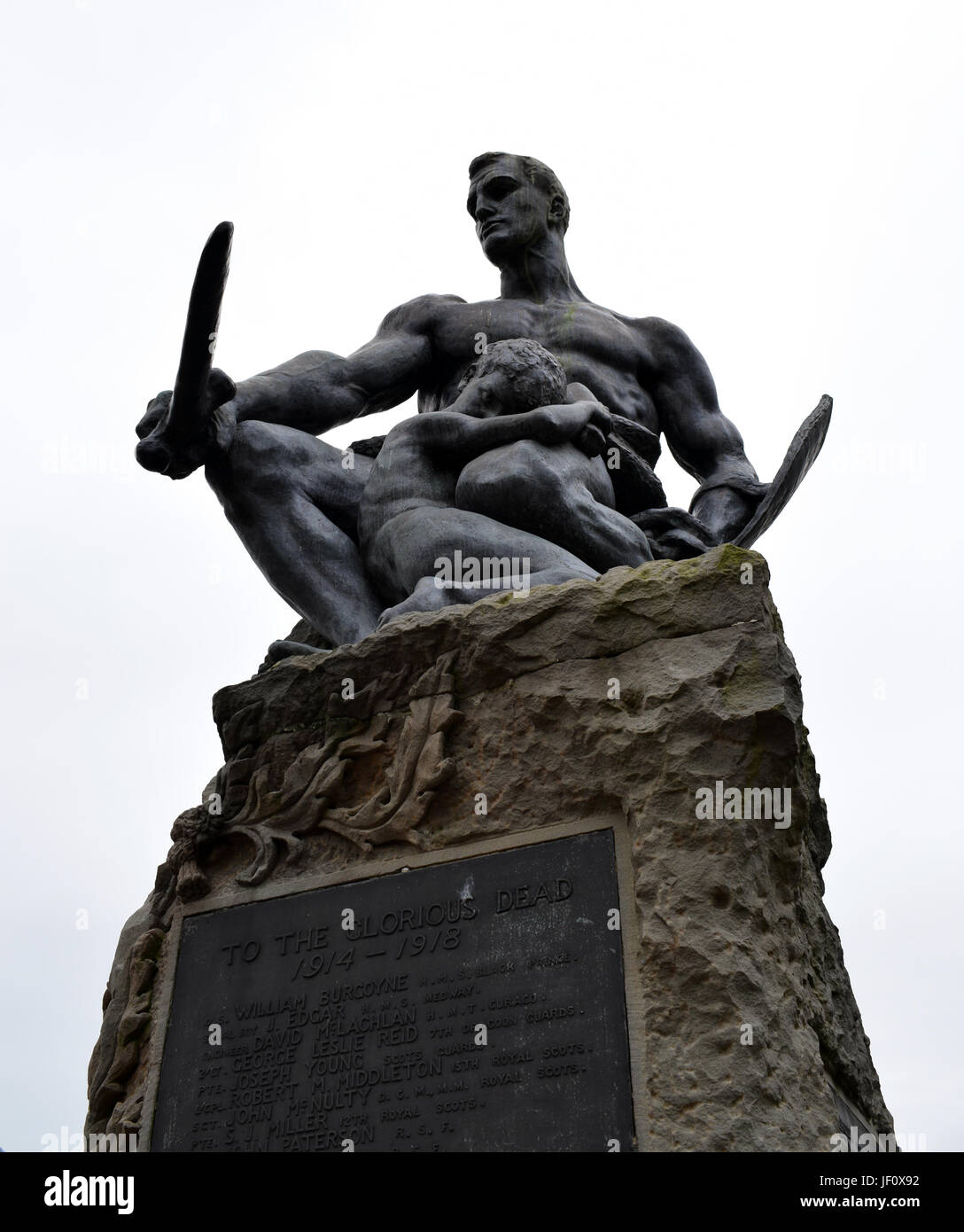 WAR MEMORIAL, Kirkcudbright, SCOZIA Foto Stock