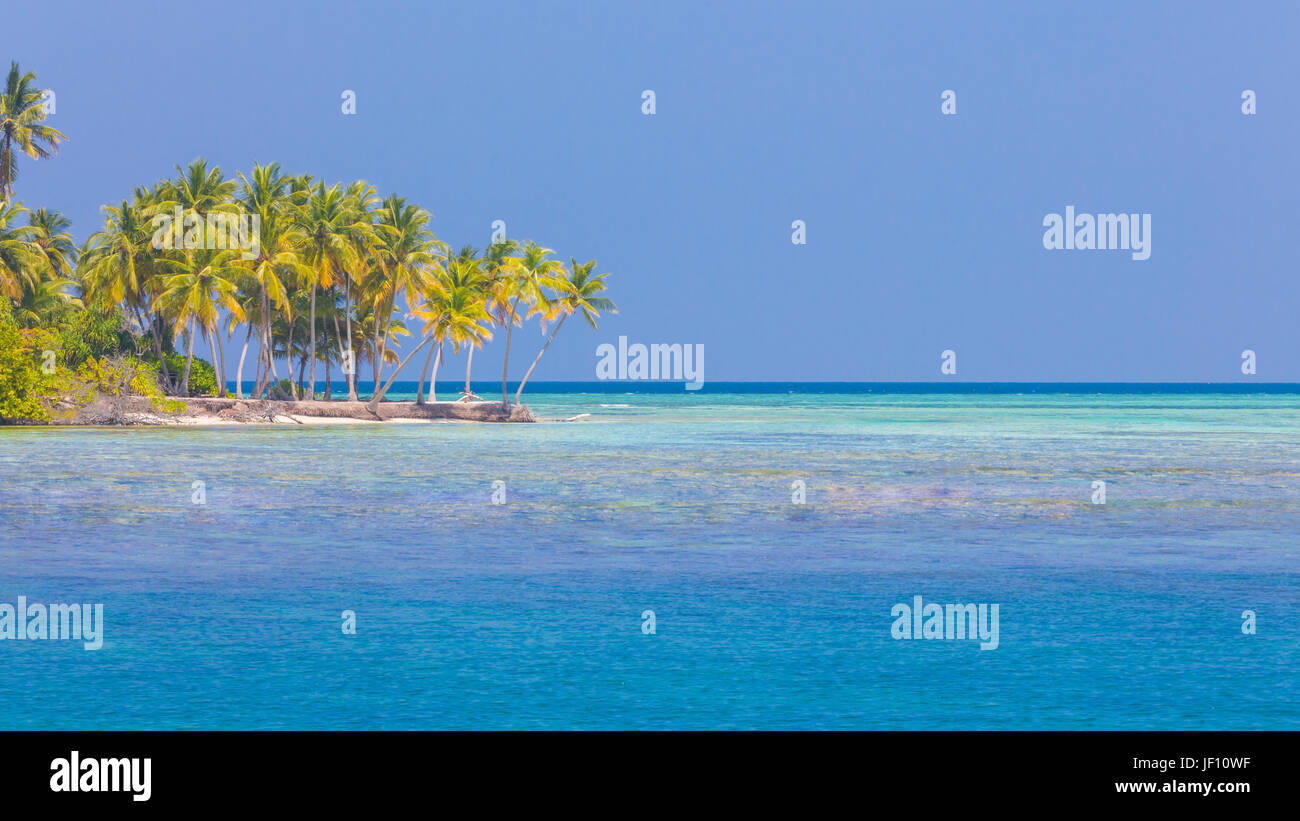 Il lusso vacanze estive e concetto di vacanza sfondo. Estate Spiaggia Natura e isola tropicale banner Foto Stock