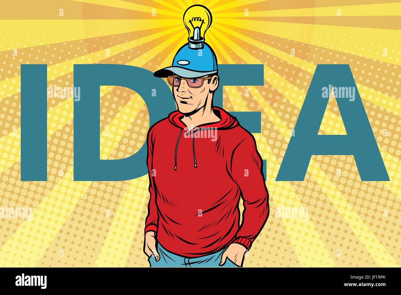 Idea uomo abiti casual Illustrazione Vettoriale