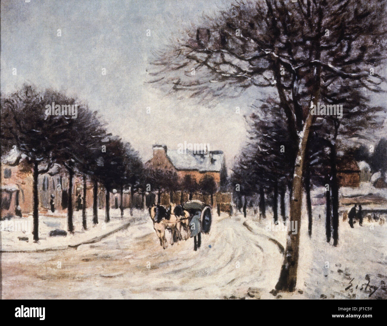 Strada da saint germain di marly, Sisley, 1875 Foto Stock