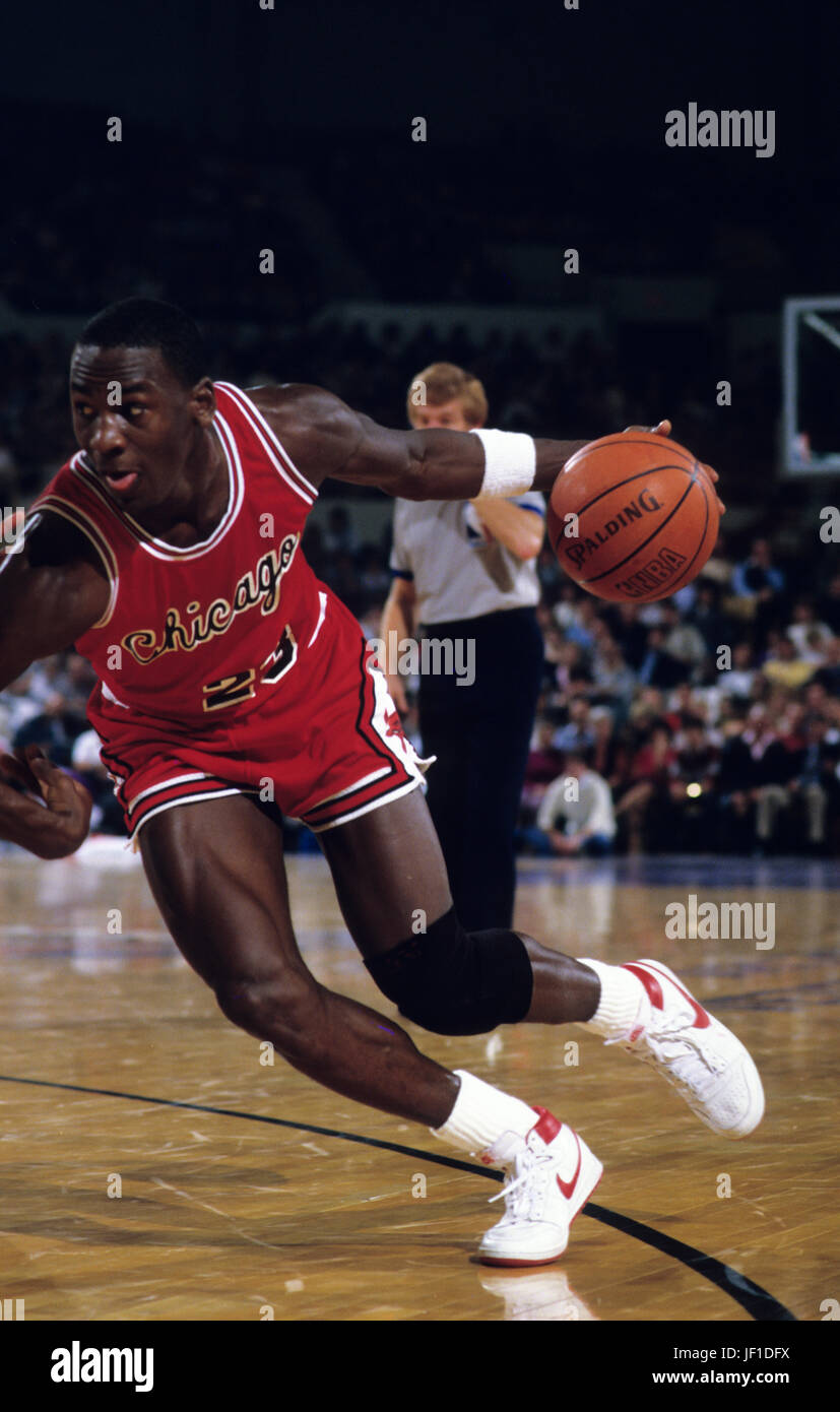 Michael Jordan, 80s Foto Stock