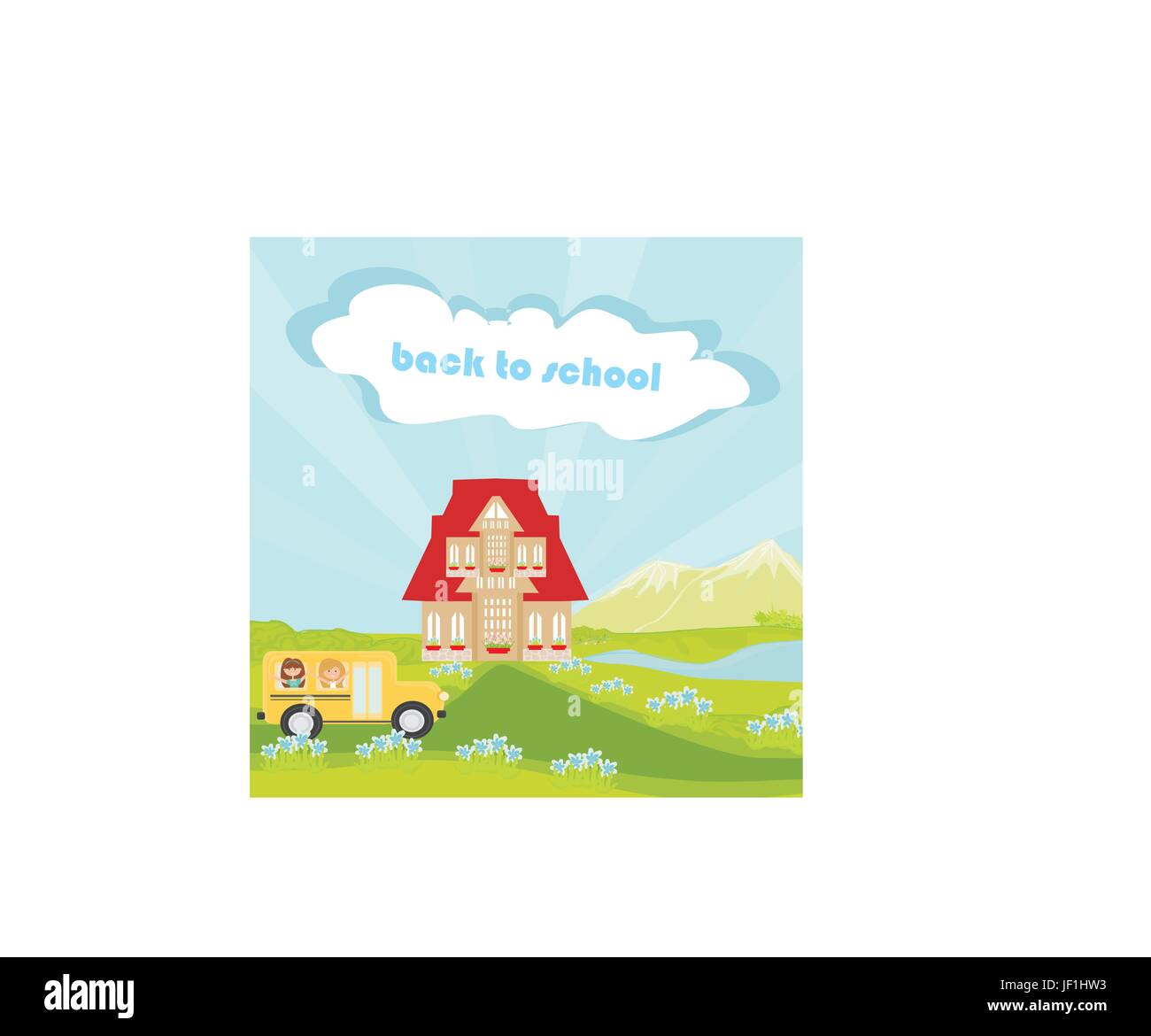 Ride, grafica, traffico, trasporto, ruvida, Campo dei fiori, fiori, piante, Illustrazione Vettoriale