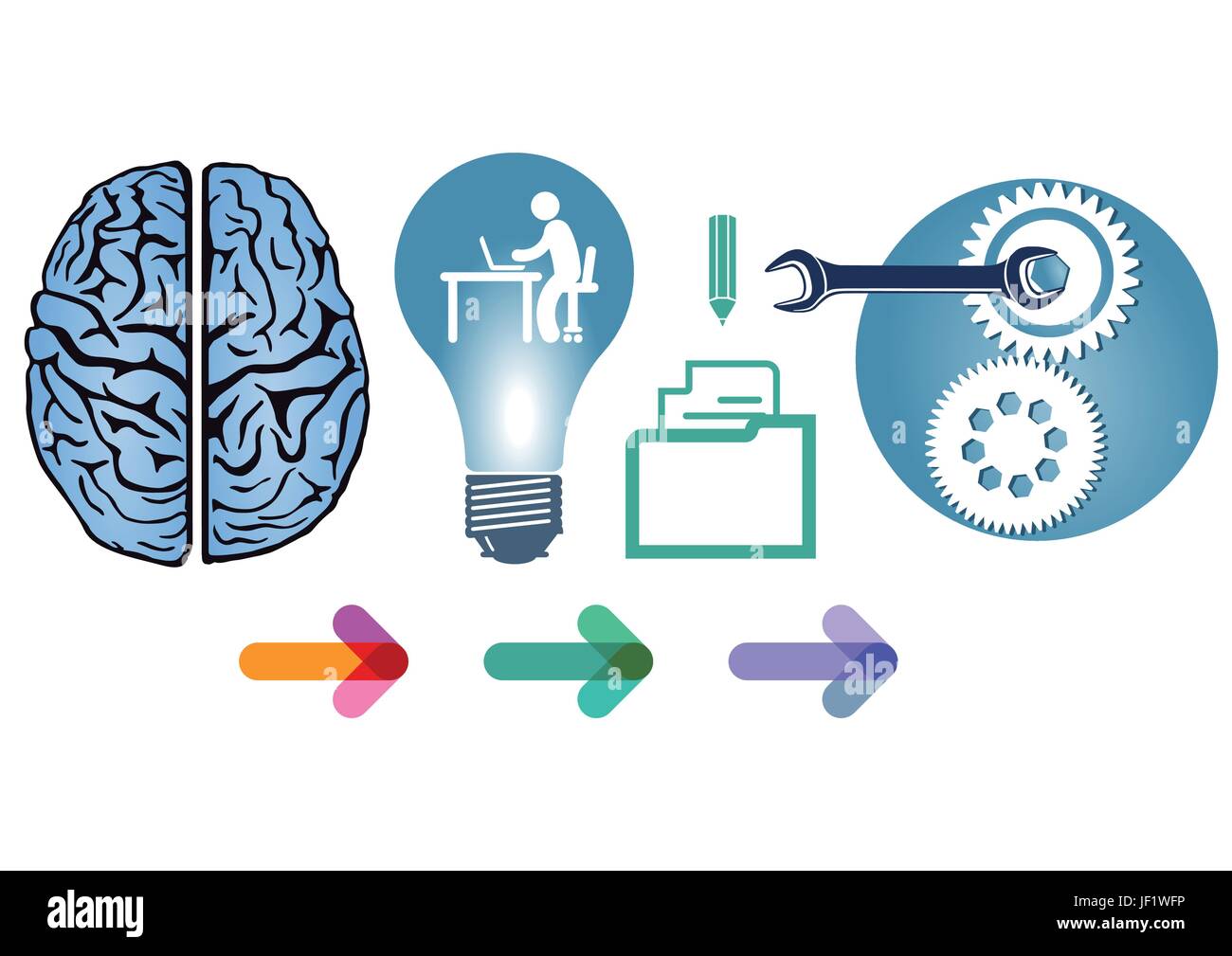 Idea ispirazione Illustrazione Vettoriale