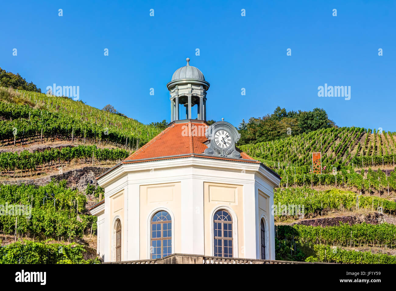 Belvedere in un vigneto Foto Stock