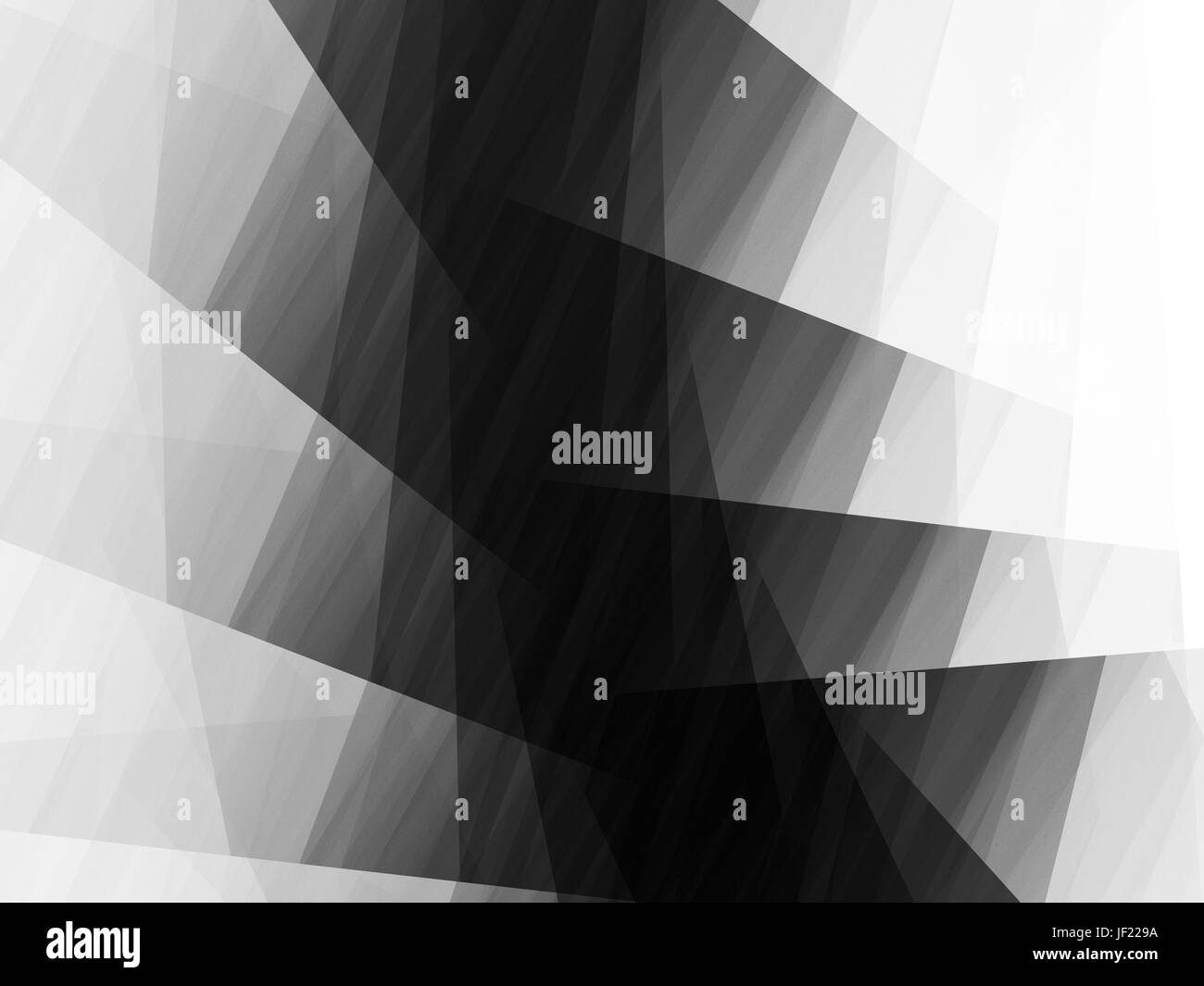 Bianco e nero mappa del flusso rettangolare nello spazio, generato dal computer sfondo astratto, rendering 3D Foto Stock