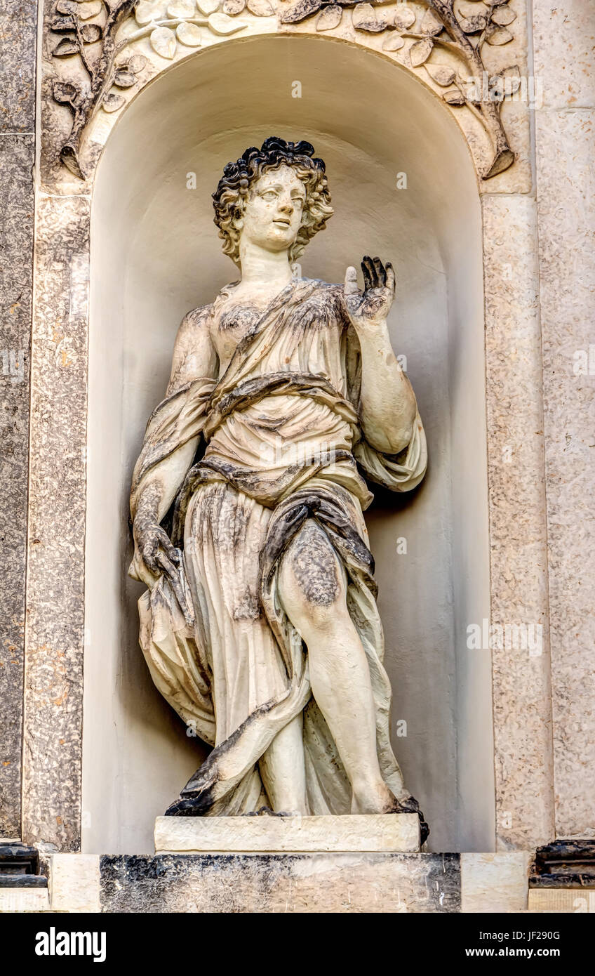 La scultura a Grande Garden Palace Dresden Foto Stock