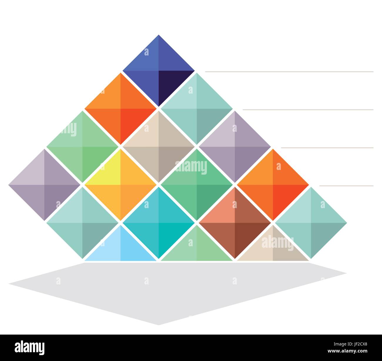 La riflessione di business Illustrazione Vettoriale