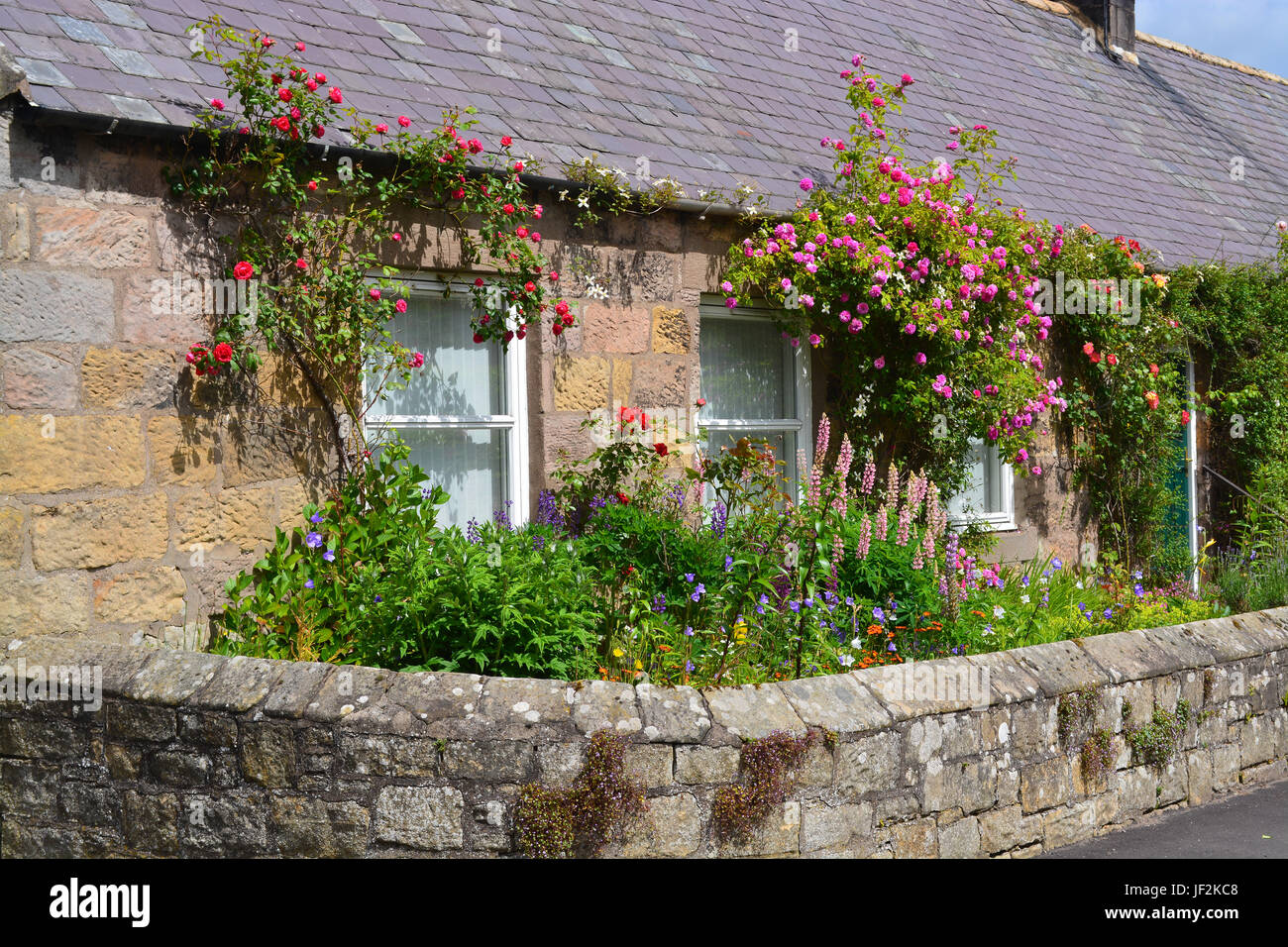 Garden Cottage, Chatton, Northumberland Foto Stock