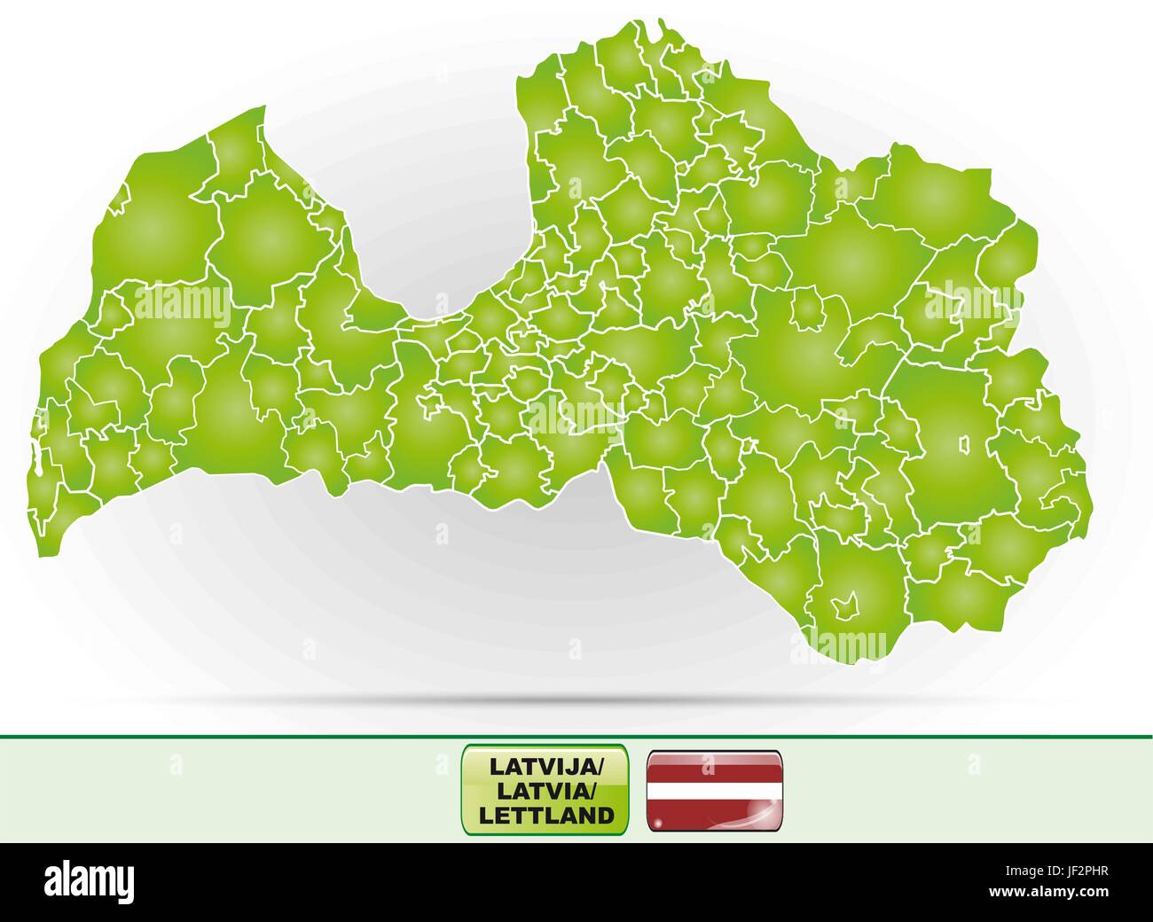 Mappa di Lettonia Illustrazione Vettoriale