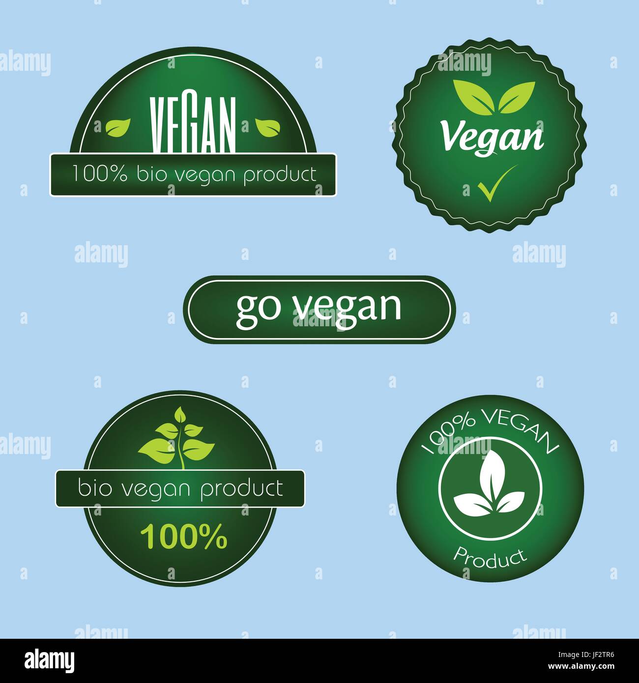 Cibo, aliment, foglie, etichette, set, organico, dal fogliame verde, cibo, aliment, Illustrazione Vettoriale
