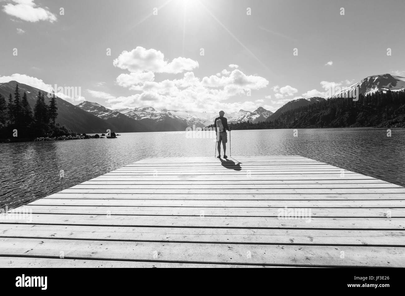 Lago Garibaldi Foto Stock