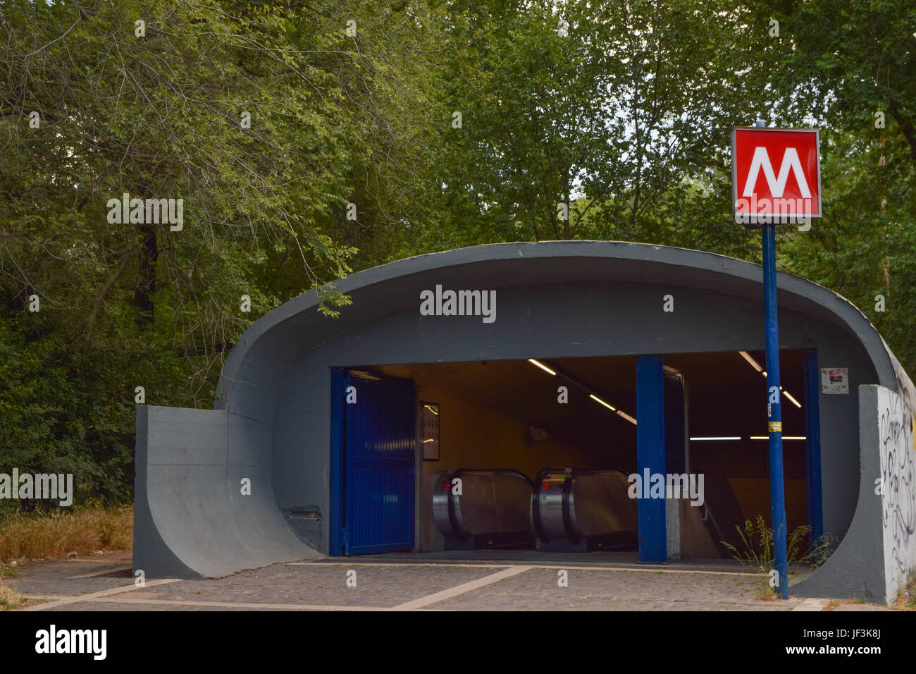 Stazione metropolitana Spagna in Roma, Italia Foto Stock