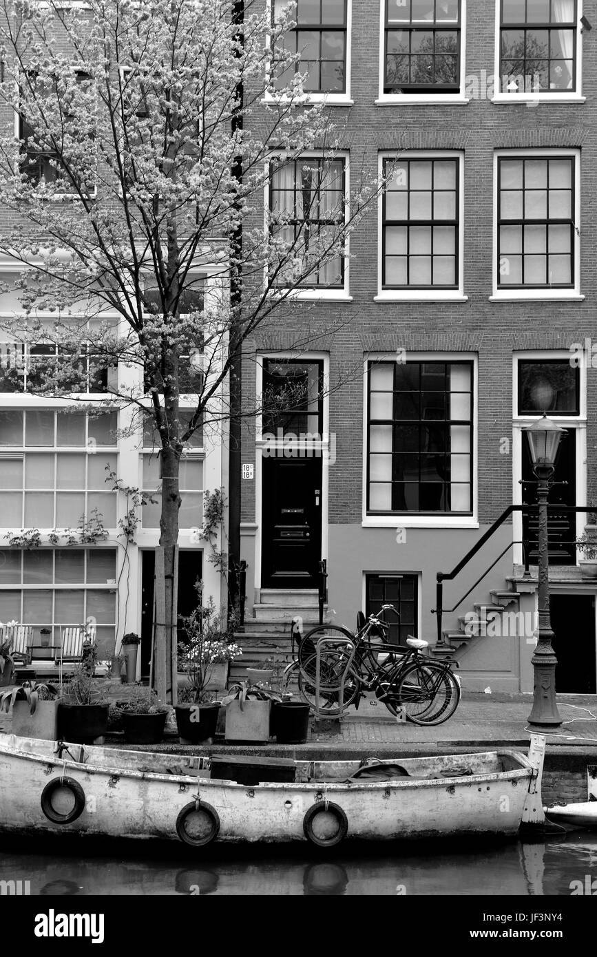 La città di Amsterdam, Paesi Bassi Foto Stock