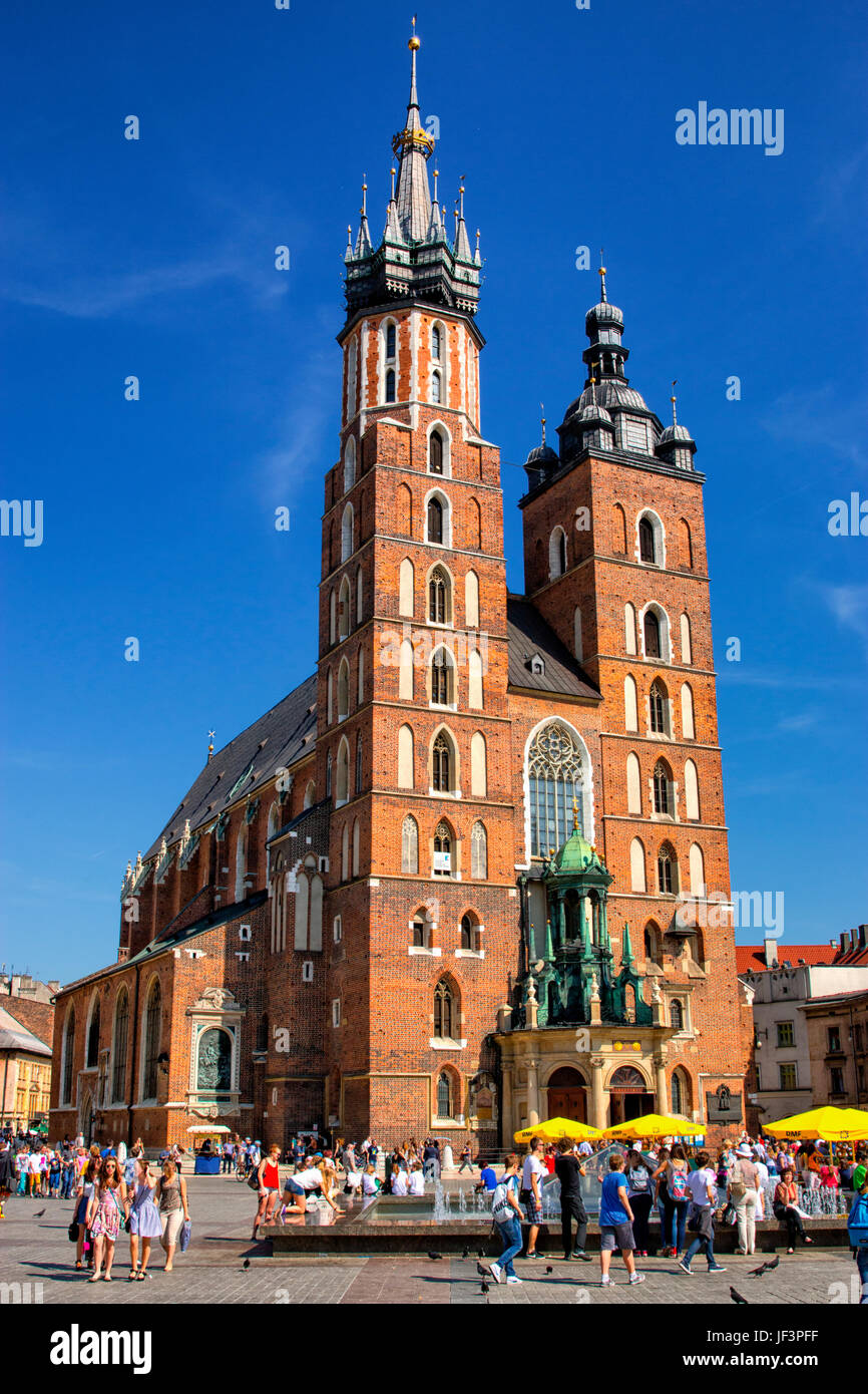 Chiesa di Santa Maria a Cracovia Foto Stock