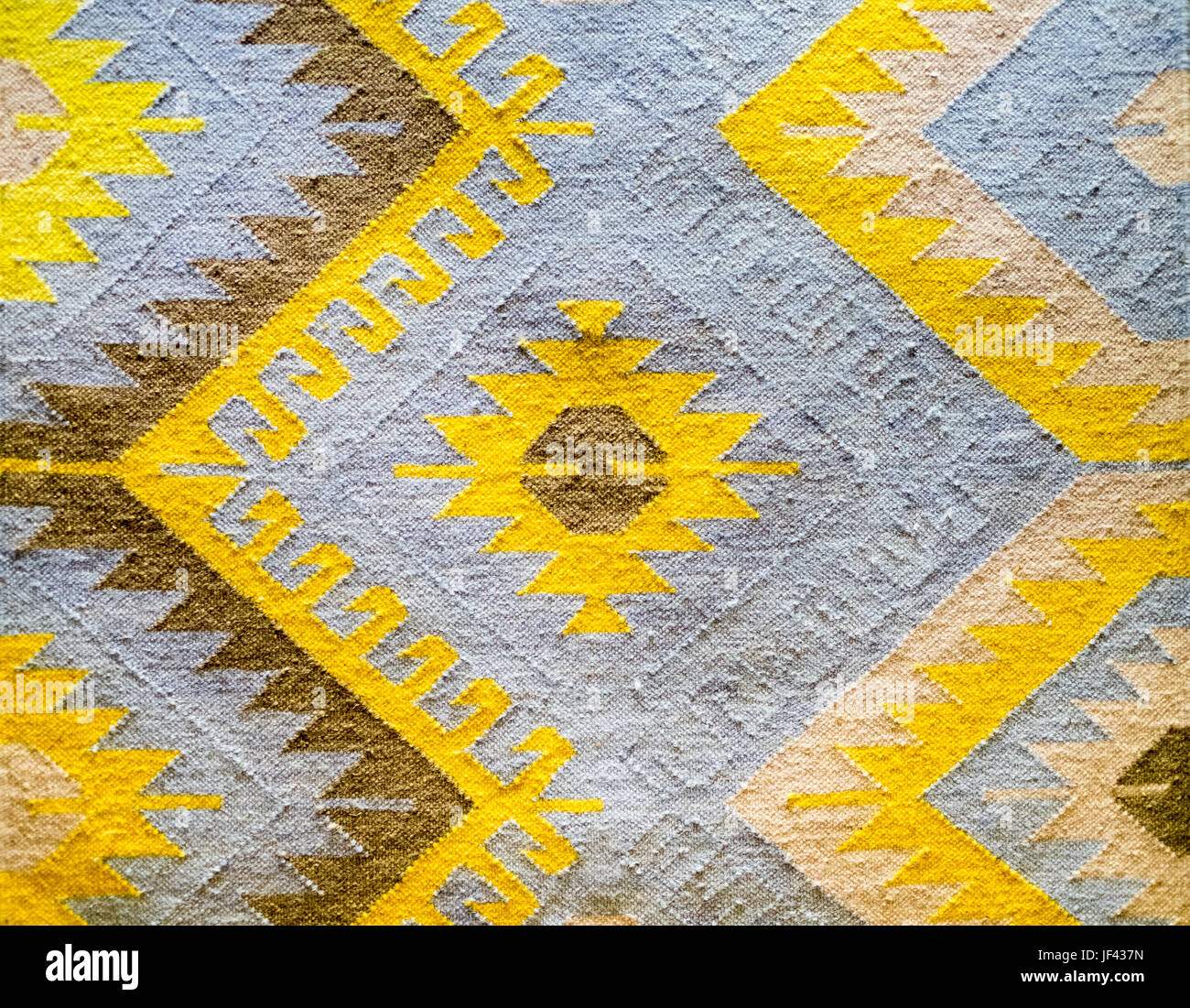 Tradizionale geometrica tappeti kilim dettaglio Foto Stock
