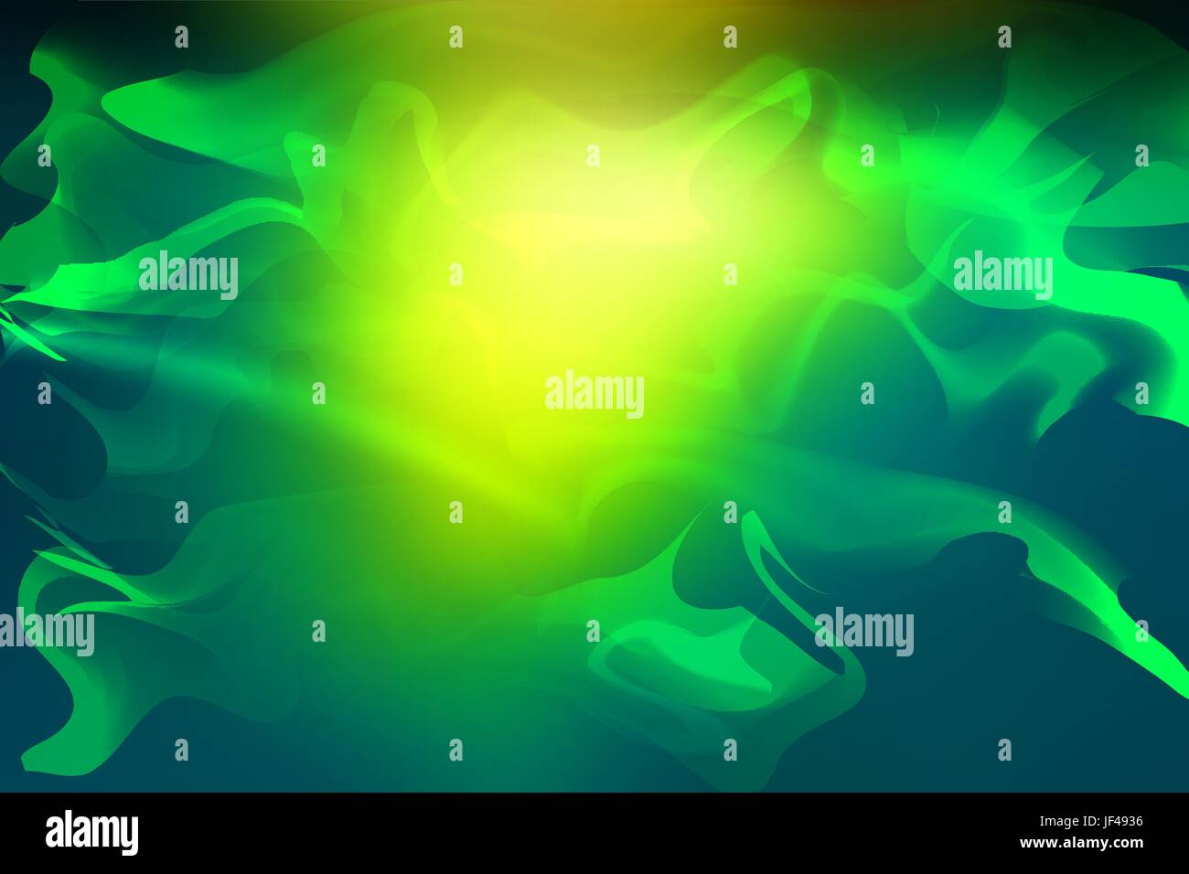 Verde e giallo sfumato astratto gradient mesh con linee di luce sullo sfondo del vettore Illustrazione Vettoriale