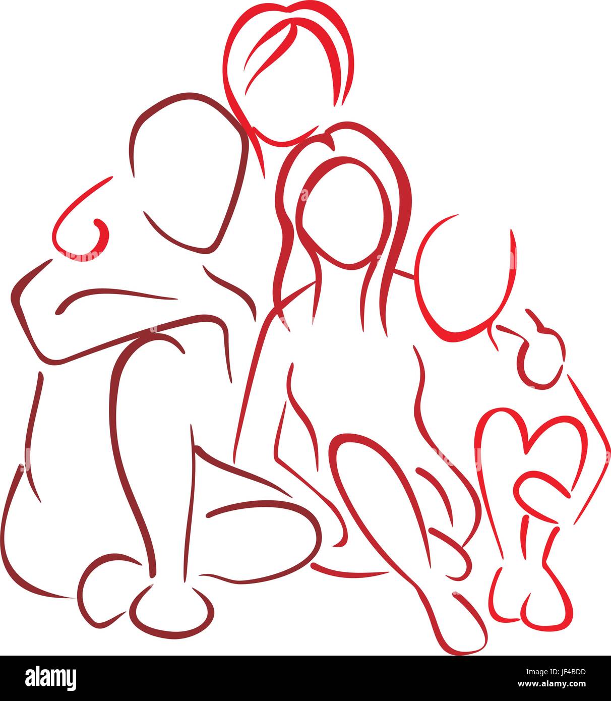 Il daddy bambini Illustrazione Vettoriale