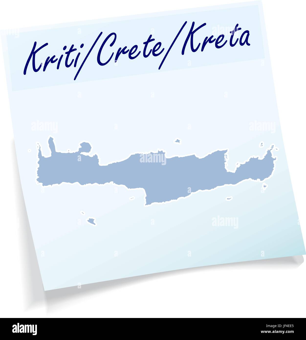 Creta come Blocco note Illustrazione Vettoriale