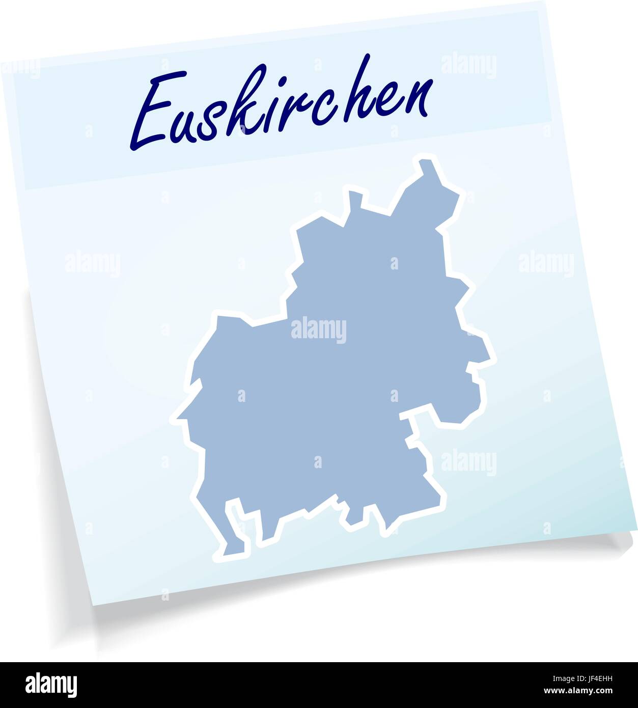 Euskirchen come su un blocco note Illustrazione Vettoriale